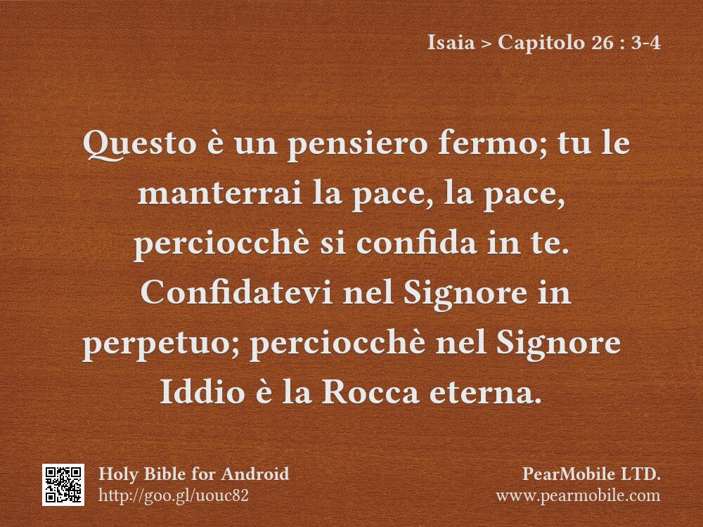 Isaia, Capitolo 26:3-4